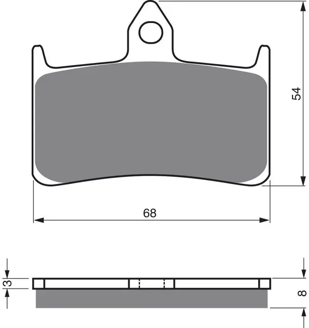 Goldfren Bremseklosser - Honda Klosser front 