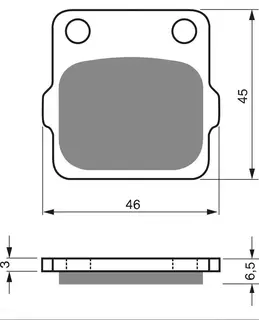 Goldfren Bremseklosser - Suzuki/Yamaha Off Road - Klosser bak