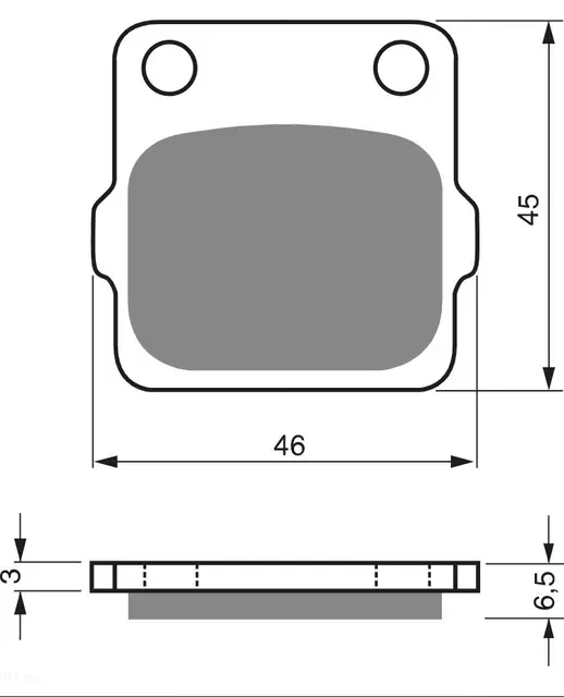 Goldfren Bremseklosser - Suzuki/Yamaha Off Road - Klosser bak 