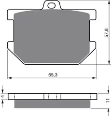 Goldfren Bremseklosser - Indian/Yamaha Kvalitetsklosser for de fleste forhold