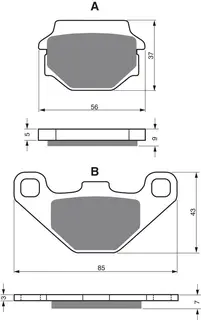Goldfren Bremseklosser - KTM/Kawasaki+ Kvalitetsklosser for de fleste forhold