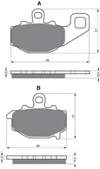 Goldfren Bremseklosser- CFMOTO/Kawasaki+ Klosser bak