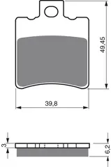 Goldfren Bremseklosser - Honda/Yamaha Kvalitetsklosser for de fleste forhold