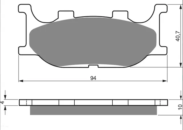 Goldfren Bremseklosser - Adiva 125/200cc Kvalitetsklosser for de fleste forhold 