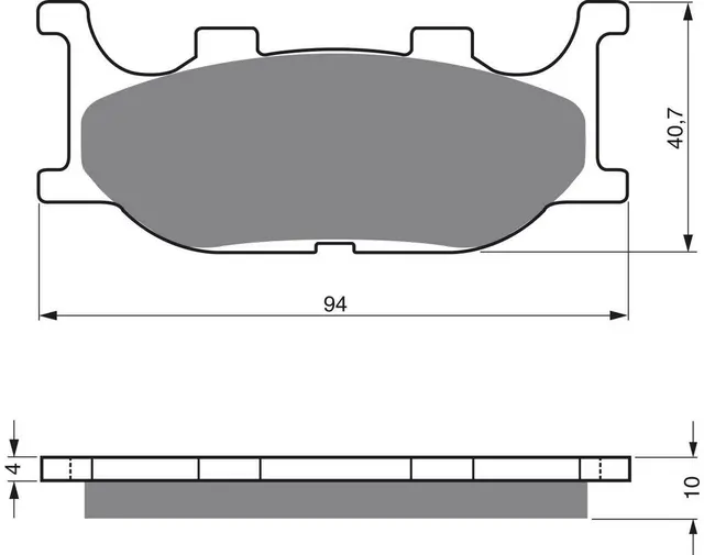 Goldfren Bremseklosser - Yamaha+ Kvalitetsklosser for de fleste forhold 