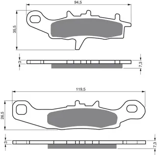 Goldfren Bremseklosser - Kawasaki/Suzuki Kvalitetsklosser for de fleste forhold
