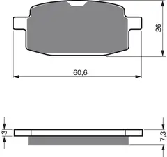 Goldfren Bremseklosser - Beta/Yamaha+ Kvalitetsklosser for de fleste forhold