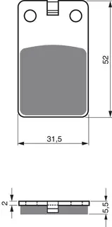 Goldfren Bremseklosser- Aprilia/Beta+ Kvalitetsklosser for de fleste forhold