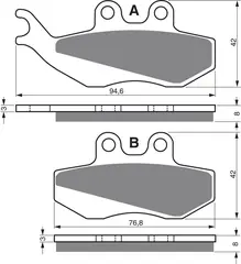 Goldfren Bremseklosser - Aprilia/Beta+ Kvalitetsklosser for de fleste forhold