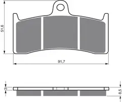 Goldfren Bremseklosser - Buell/Kawa+ Klosser front