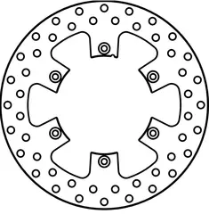 GoldFren Bremseskive Bak- Yamaha YZ/YZ-F Bak, YZ125/250, YZ250F/450F