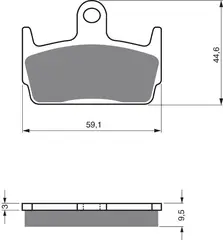 Goldfren Bremseklosser - Honda/Kymco+ Kvalitetsklosser for de fleste forhold