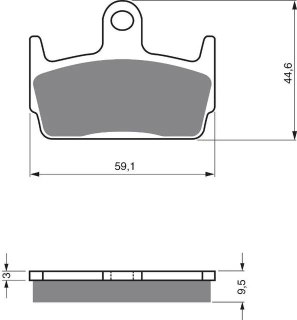 Goldfren Bremseklosser - Honda/Kymco+ Kvalitetsklosser for de fleste forhold 