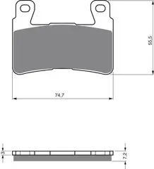 Goldfren Bremseklosser - Honda+ Klosser front