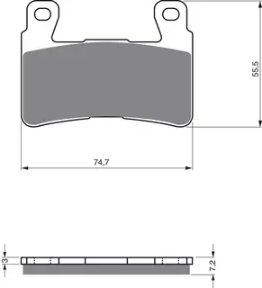 Goldfren Bremseklosser - Honda+ Klosser front