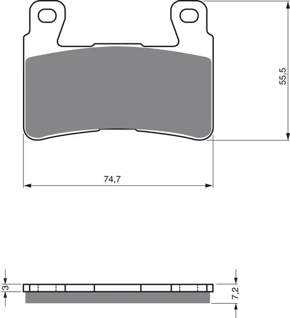 Goldfren Bremseklosser - Honda+ Klosser front 