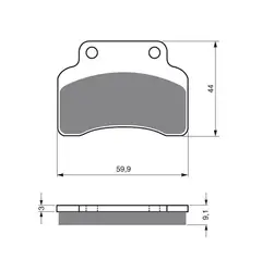 Goldfren Bremseklosser - Benelli/Keeway+ Kvalitetsklosser for de fleste forhold