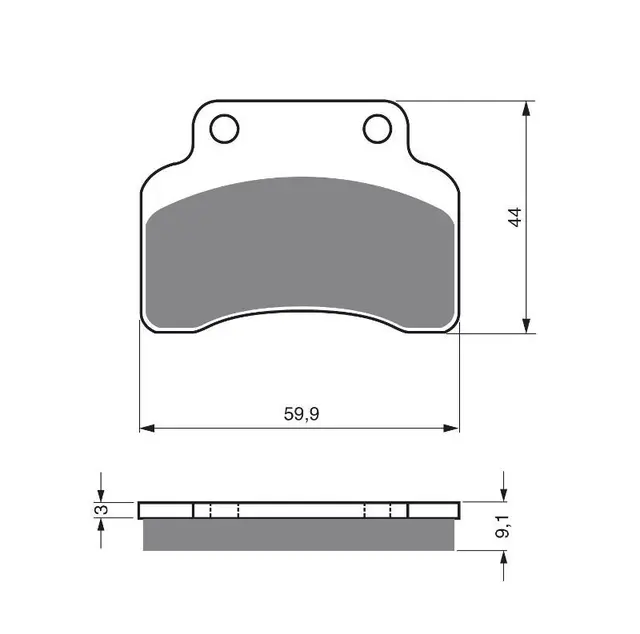 Goldfren Bremseklosser - Benelli/Keeway+ Kvalitetsklosser for de fleste forhold 