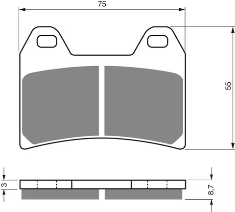 Goldfren Bremseklosser - Aprilia/Ducati+ Klosser front