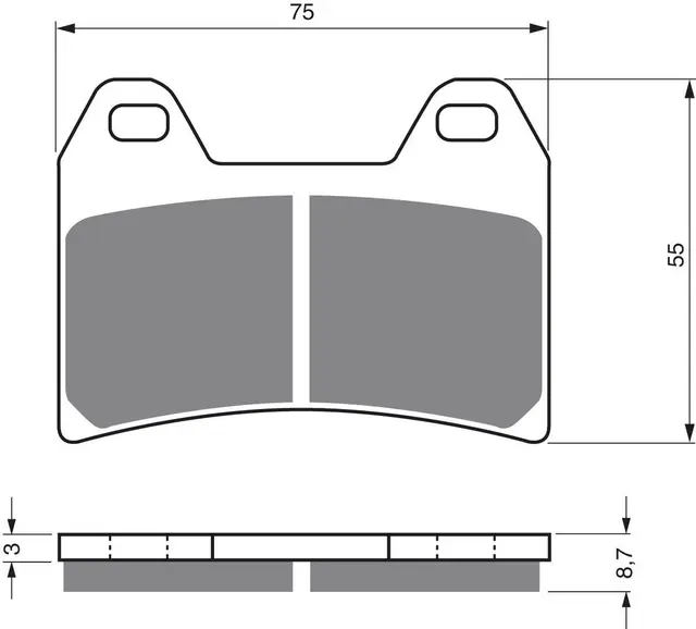 Goldfren Bremseklosser - Aprilia/Ducati+ Klosser front 