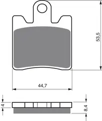 Goldfren Bremseklosser - Kawa/Suz/Yama+ Klosser front