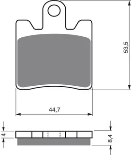 Goldfren Bremseklosser - Kawa/Suz/Yama+ Klosser front