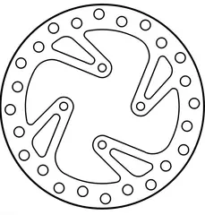 GoldFren Bremseskive Bak - HQ/KTM TC/SX Bak, TC65 18-&gt;, SX65 04-&gt;