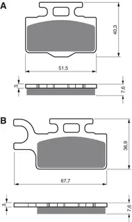Goldfren Bremseklosser - Kawa/Suzuki Kvalitetsklosser for de fleste forhold