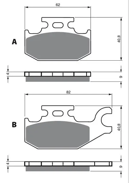 Goldfren Bremseklosser - Can-Am/Yama+ Bombardier/Can-Am 