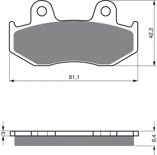 Goldfren Bremseklosser - Honda/Yamaha+ Kvalitetsklosser for de fleste forhold