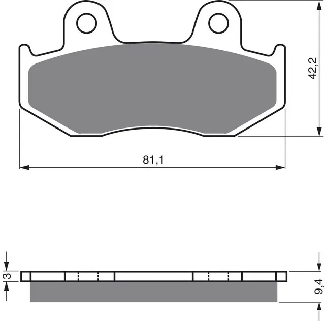 Goldfren Bremseklosser - Honda/Yamaha+ Kvalitetsklosser for de fleste forhold 