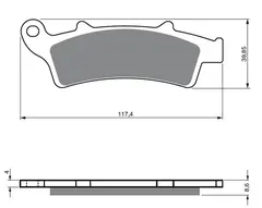 Goldfren Bremseklosser - Aprilia/Kymco+ Kvalitetsklosser for de fleste forhold