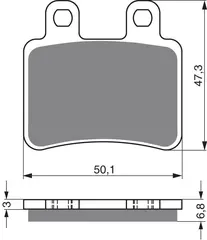 Goldfren Bremseklosser - Derbi/Yamaha+ Klosser bak