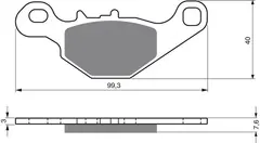 Goldfren Bremseklosser - Suzuki RM 85