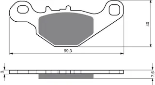 Goldfren Bremseklosser - Suzuki RM 85