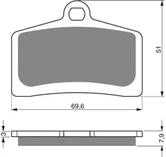 Goldfren Bremseklosser - Aprilia/Derbi+ Kvalitetsklosser for de fleste forhold