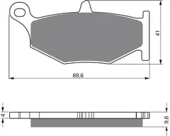 Goldfren Bremseklosser - Suzuki Klosser bak
