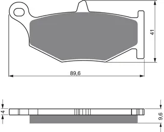 Goldfren Bremseklosser - Suzuki Klosser bak