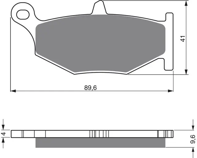 Goldfren Bremseklosser - Suzuki Klosser bak 