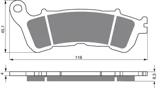 Goldfren Bremseklosser - Honda/Suzuki Kvalitetsklosser for de fleste forhold