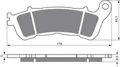 Goldfren Bremseklosser - Honda/Suzuki Klosser front