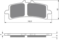 Goldfren Bremseklosser - Ducati/Suzuki+ Klosser front