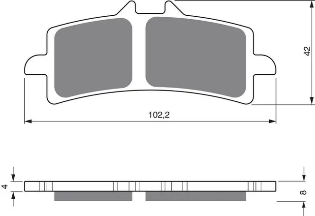 Goldfren Bremseklosser - Ducati/Suzuki+ Klosser front 