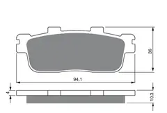Goldfren Bremseklosser - Daelim/SYM+ Kvalitetsklosser for de fleste forhold