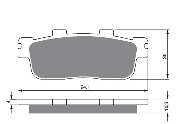 Goldfren Bremseklosser - Daelim/SYM+ Kvalitetsklosser for de fleste forhold 