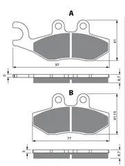 Goldfren Bremseklosser - Gilera/Piaggio+ Aprilia, Peugeot, Vespa