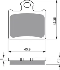 Goldfren Bremseklosser - Husqvarna/KTM CR65, SX85, 350 Freeride