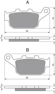 Goldfren Bremseklosser - Honda/Suzuki Kvalitetsklosser for de fleste forhold