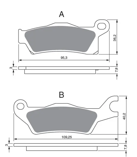 Bremseklosser - BRP Can -Am Outlander, Renegade, 450-1000cc 