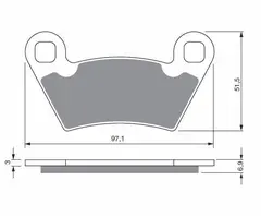 Bremseklosser - Polaris Ranger, Sportsman++